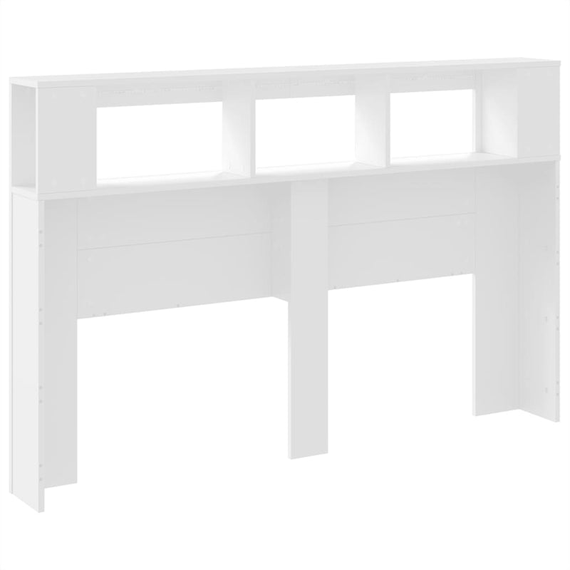 LED Headboard White 160 cm Engineered Wood Payday Deals