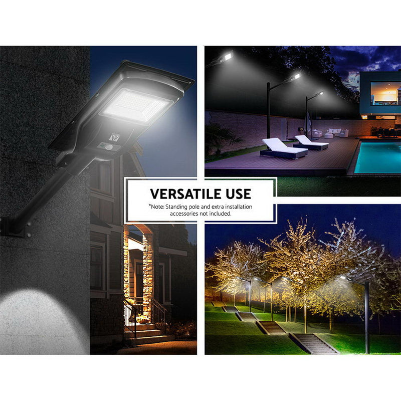 LED Solar Street Flood Light Motion Sensor Remote Outdoor Garden Lamp Lights 90W Payday Deals