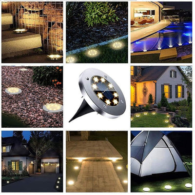 LED Solar Underground Light Waterproof Color Changing Garden Buried Lamp Payday Deals