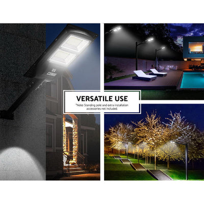 Leier Set of 2 LED Solar Lights Street Flood Sensor Outdoor Garden Light 120W Payday Deals