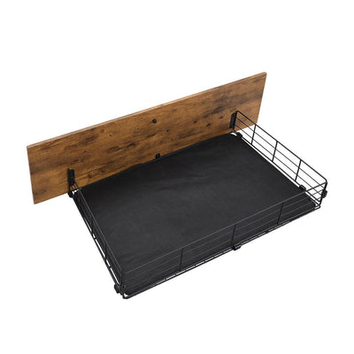 Levede  4 Double Bed Frame Storage Drawers Metal Wooden Wood Bonus Bottom Mat Payday Deals