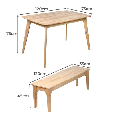 Levede Dining Table Chair Set Bench Coffee Tables Industrial Computer Desk Payday Deals