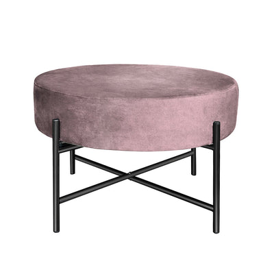 Levede Foot Stool Ottoman Footstool Velvet Accent Chair Round Dressing Vanity Payday Deals