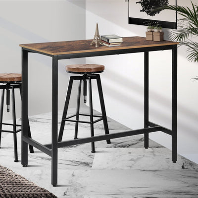 Levede High Bar Table Nordic Industrial Stylish Modern Pub Wood 120CMX40CM Payday Deals