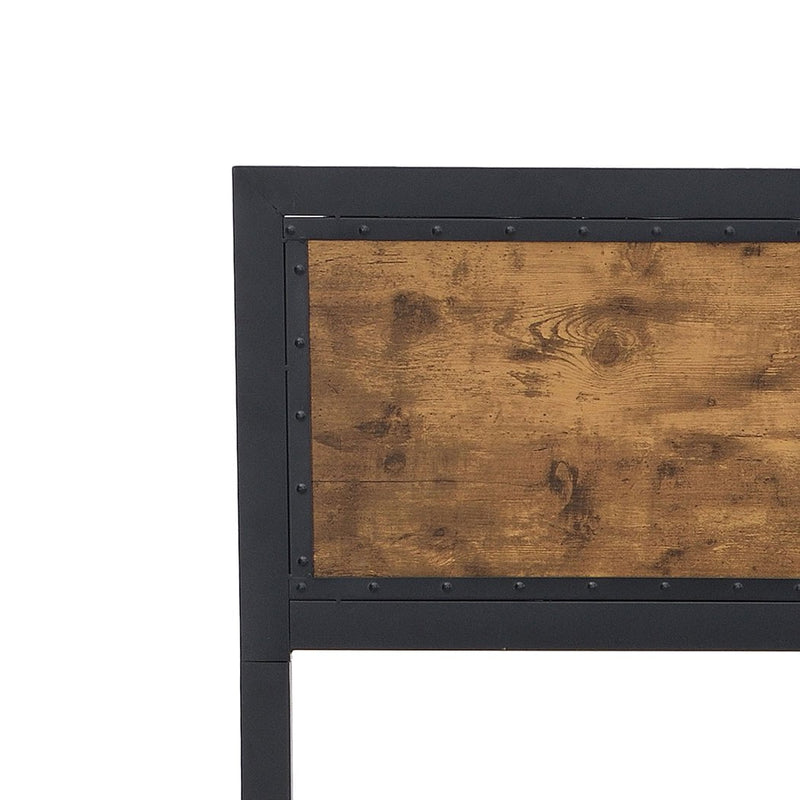 Levede Metal Bed Frame Mattress Base Platform Wooden Rivets Drawers Queen Payday Deals