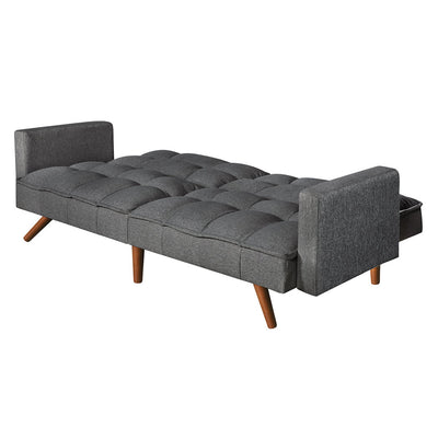 Levede Sofa Bed Futon Convertible Fabric Lounge Couch 3-Seater Recliner Dark Payday Deals