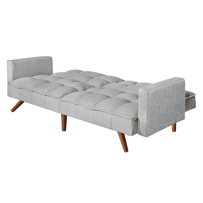 Levede Sofa Bed Futon Convertible Fabric Lounge Couch 3-Seater Recliner Grey Payday Deals
