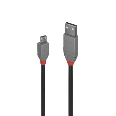 LINDY 5m USB2 A-Micro-B Anthra Line