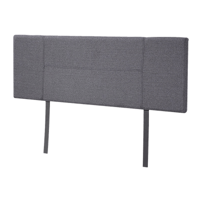 Linen Fabric Double Bed Headboard Bedhead - Grey Payday Deals