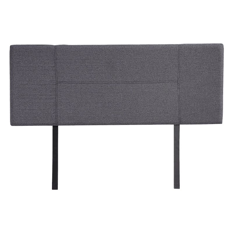 Linen Fabric Double Bed Headboard Bedhead - Grey Payday Deals