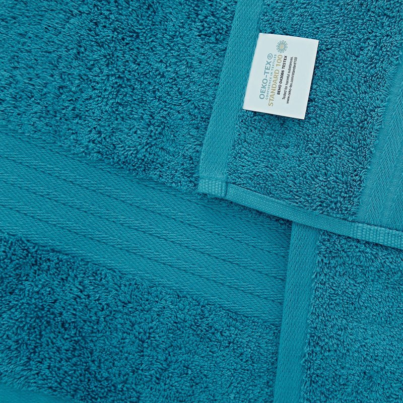 Linenland 4 Piece Cotton Bath Towels Set - Blue Payday Deals