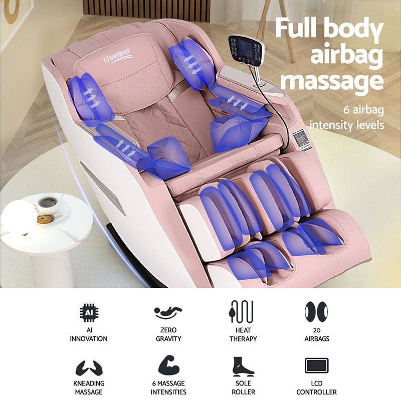 Livemor Massage Chair Electric Recliner Home Massager Amos Payday Deals