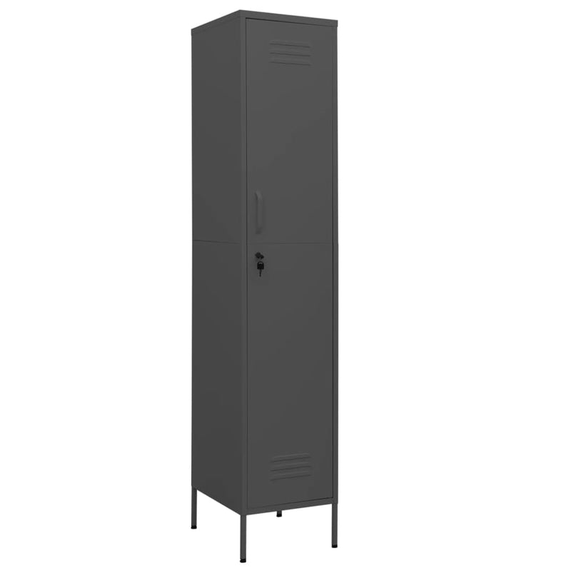 Locker Cabinet Anthracite 35x46x180 cm Steel Payday Deals