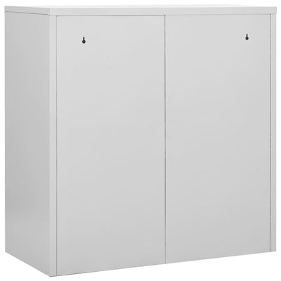 Locker Cabinet Light Grey and Blue 90x45x92.5 cm Steel Payday Deals