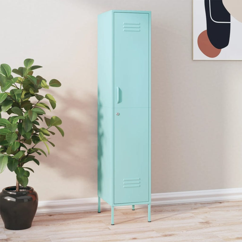 Locker Cabinet Mint 35x46x180 cm Steel Payday Deals