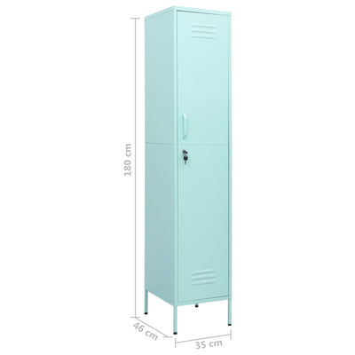 Locker Cabinet Mint 35x46x180 cm Steel Payday Deals