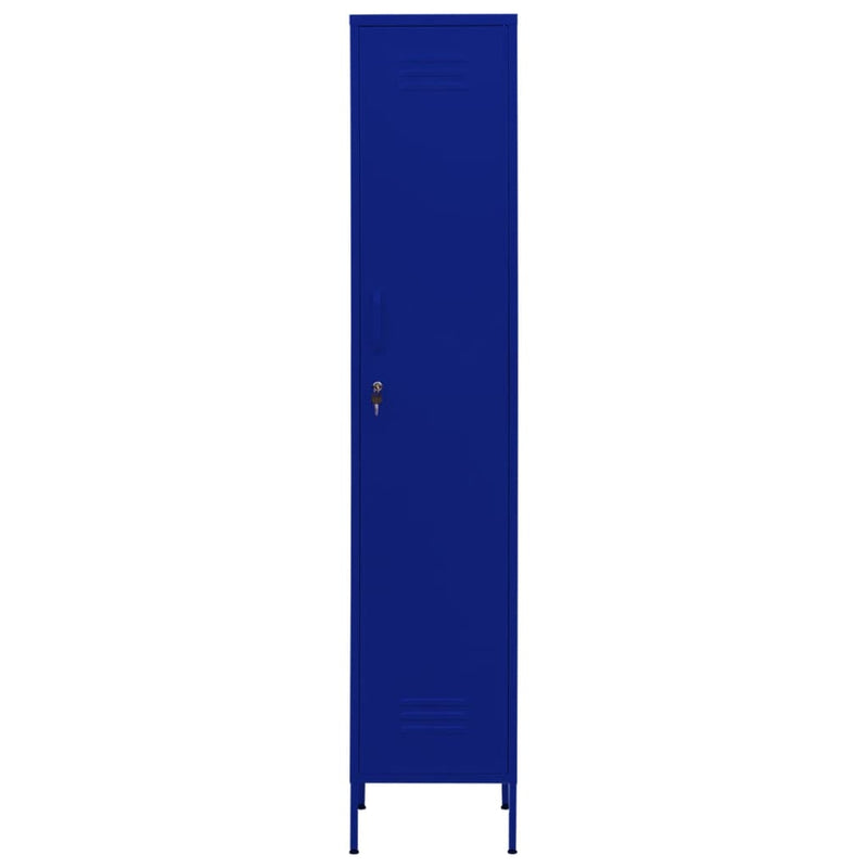 Locker Cabinet Navy Blue 35x46x180 cm Steel Payday Deals
