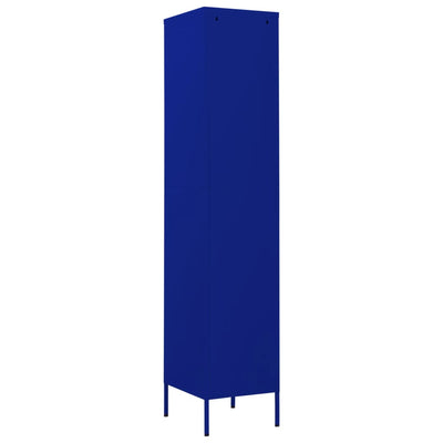 Locker Cabinet Navy Blue 35x46x180 cm Steel Payday Deals