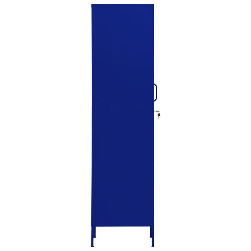 Locker Cabinet Navy Blue 35x46x180 cm Steel Payday Deals