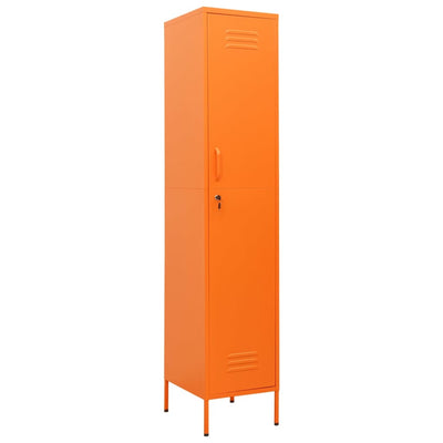 Locker Cabinet Orange 35x46x180 cm Steel Payday Deals