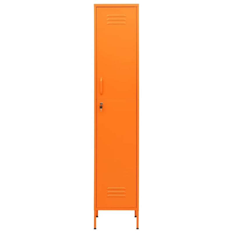 Locker Cabinet Orange 35x46x180 cm Steel Payday Deals