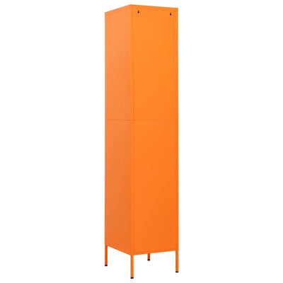 Locker Cabinet Orange 35x46x180 cm Steel Payday Deals