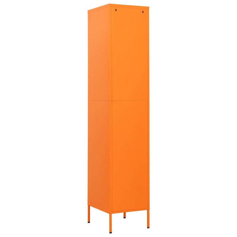 Locker Cabinet Orange 35x46x180 cm Steel Payday Deals