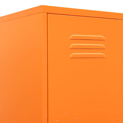 Locker Cabinet Orange 35x46x180 cm Steel Payday Deals