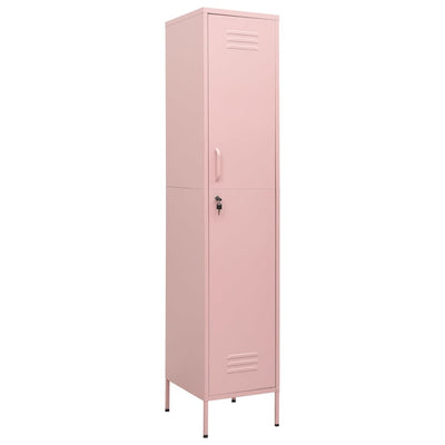 Locker Cabinet Pink 35x46x180 cm Steel Payday Deals