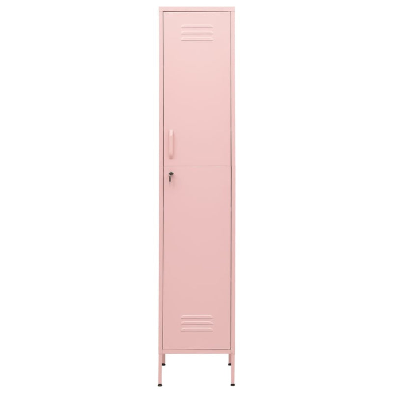 Locker Cabinet Pink 35x46x180 cm Steel Payday Deals