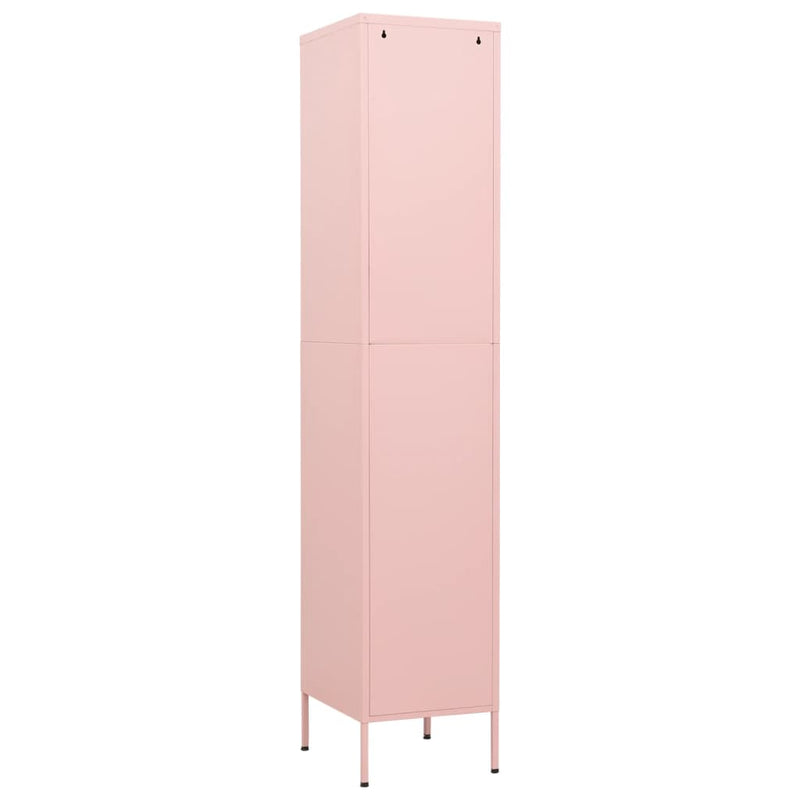 Locker Cabinet Pink 35x46x180 cm Steel Payday Deals