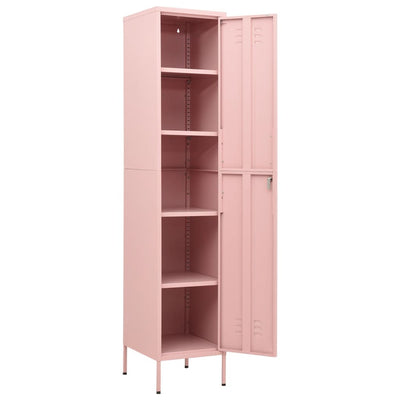 Locker Cabinet Pink 35x46x180 cm Steel Payday Deals