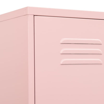 Locker Cabinet Pink 35x46x180 cm Steel Payday Deals