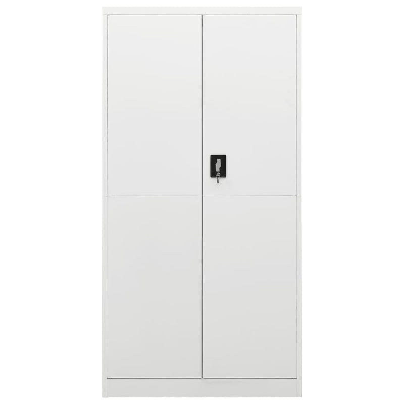 Locker Cabinet White 90x40x180 cm Steel Payday Deals