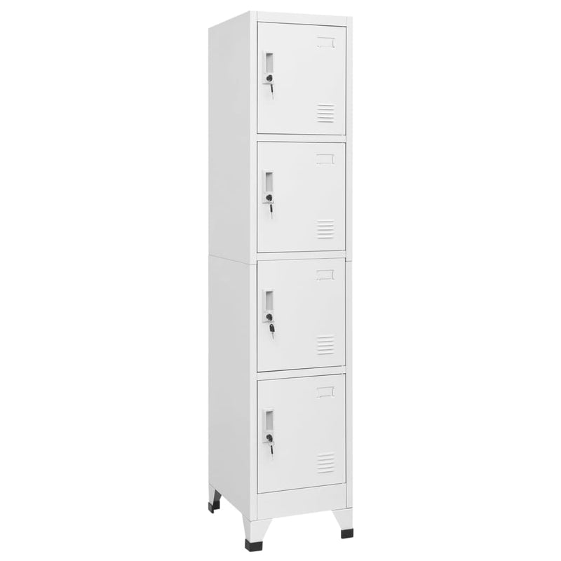 Locker Cabinet with 4 Compartments 38x45x180 cm Payday Deals