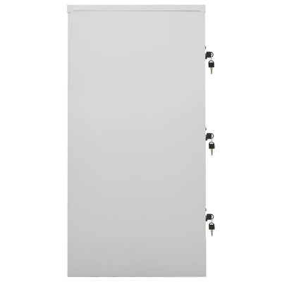 Locker Cabinets 2 pcs Light Grey and Blue 90x45x92.5 cm Steel Payday Deals