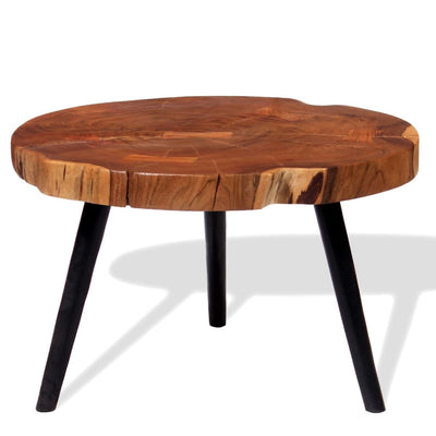 Log Coffee Table Solid Acacia Wood (55-60)x40 cm Payday Deals