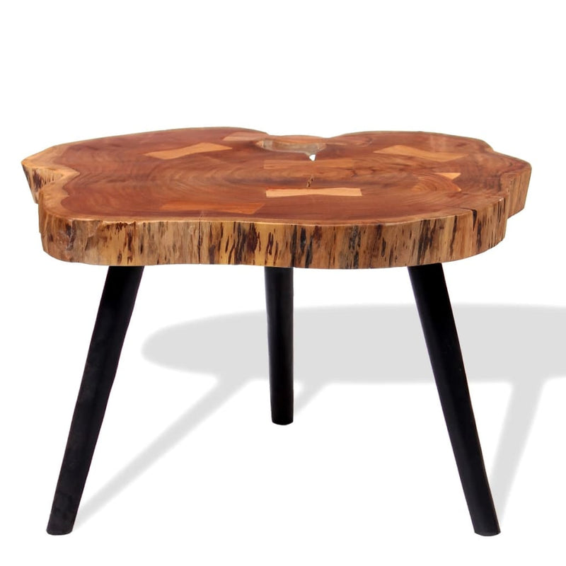 Log Coffee Table Solid Acacia Wood (55-60)x40 cm Payday Deals