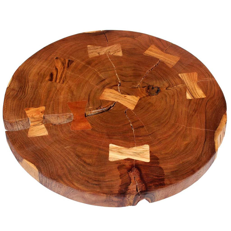 Log Coffee Table Solid Acacia Wood (55-60)x40 cm Payday Deals