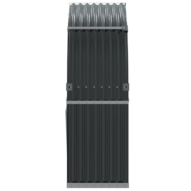 Log Holder Anthracite 120x45x140 cm Galvanised Steel Payday Deals