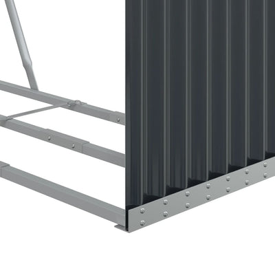 Log Holder Anthracite 120x45x140 cm Galvanised Steel Payday Deals