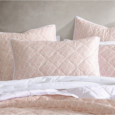 Logan and Mason Shelby Rose Cotton Rich Quilted Coverlet Set Queen/King Payday Deals