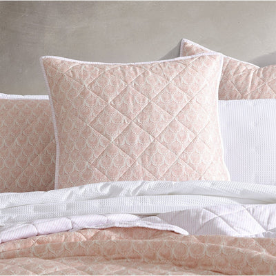 Logan and Mason Shelby Rose Cotton Rich Quilted Coverlet Set Queen/King Payday Deals