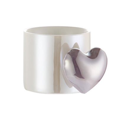 Lovely 3D Heart Love Ceramic Cup Mug Puffy Heart Handle with Gift Box