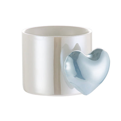 Lovely 5D Heart Love Ceramic Cup Mug Puffy Heart Handle with Gift Box