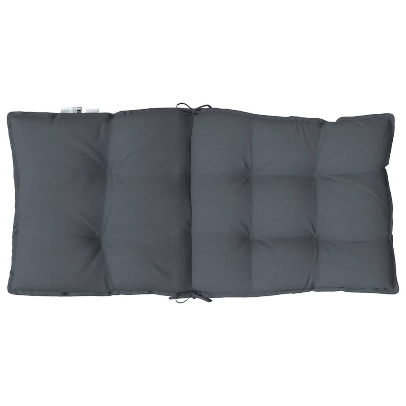Lowback Chair Cushions 2 pcs Anthracite Oxford Fabric Payday Deals
