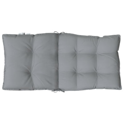 Lowback Chair Cushions 2 pcs Grey Oxford Fabric Payday Deals