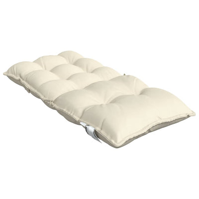 Lowback Chair Cushions 4 pcs Cream Oxford Fabric Payday Deals
