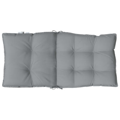 Lowback Chair Cushions 6 pcs Grey Oxford Fabric Payday Deals
