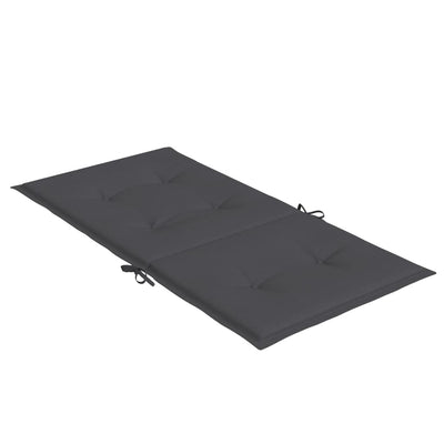 Lowback Chair Cushions 6 pcs Melange Anthracite 100x50x4 cm Fabric Payday Deals